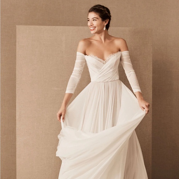 BHLDN | Wtoo by Watters | Miles | Wedding Gown | Size 4 - Picture 1 of 6